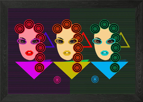 Retro pop art hintergrund mit - pop,
