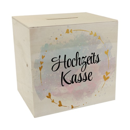 Hochzeit spardose aus holz mit - spardose,