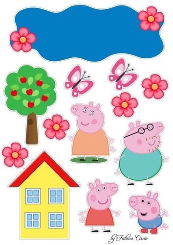 Tortenaufleger peppa wutz - tortenaufleger,