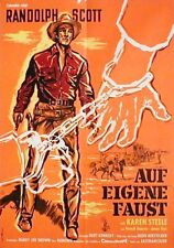 Randolph Scott in AUF EIGENE FAUST Originalplakat EA von 1959