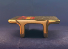 BURTON*feuerfest*Messing*Werbeartikel*vergoldet*Briefbeschwerer