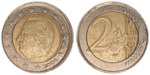 Fehlprägung belgien euro - fehlprägung, 2