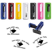 Taucherstempel,Stempel,Logbuchstempel, Colop Plus 30, versch.Farben & Sprüche 04