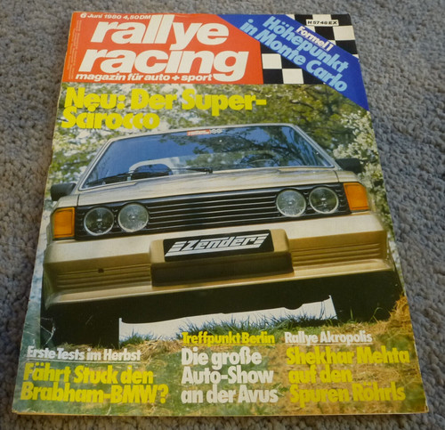 Rallye racing 1980 vw - racing, 6/1980