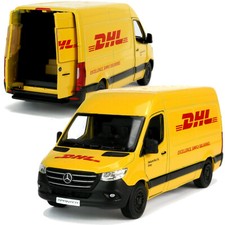 DHL Sprinter Mercedes Benz Transporter Modellauto Post Auto gelb 12,5cm 1:48