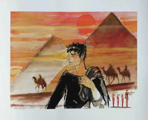 Hugo pratt original signierte - pratt,