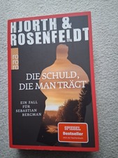 DIE SCHULD, DIE MAN TRÄGT Hjorth & Rosenfeldt Sebastian Bergman 8 sehr gut