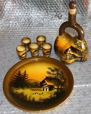 Likörset antik Majolika