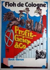 FLOH DE COLOGNE - 1971 - Plakat - In Concert - Profit Geier Tour - Poster - B