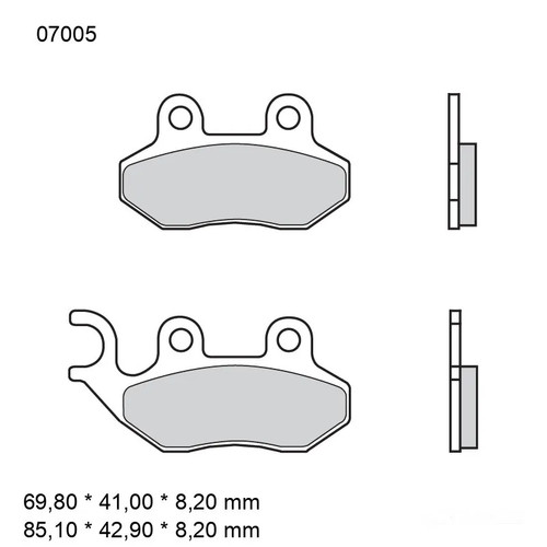 Bremsbeläge vorne brembo - bremsbeläge,