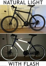 Fahrradaufkleber reflektierend 16 Stk. Schwarz Reflexfolie Reflektor Aufkleber