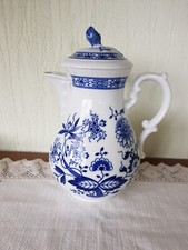 Hutschenreuther Zwiebelmuster blau Kaffeekanne Vintage