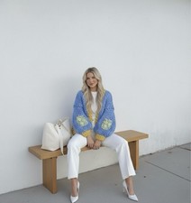 Handgestrickte strickjacke - handgestrickte,