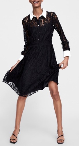 Zara spitzenkleid schwarz - zara, s
