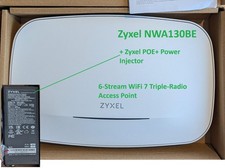 ZyXEL NWA130BE BE11000 6-Stream WiFi7 Access Point  mit Zyxel Powerinjector POE+