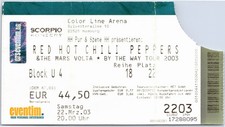 Red Hot Chili Peppers Ticket