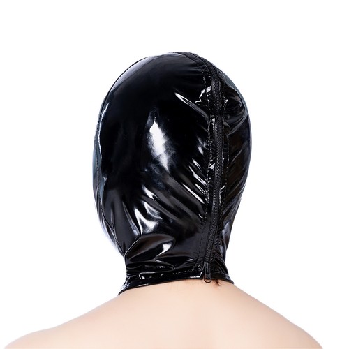 Lackleder kopfmaske haube - lackleder,