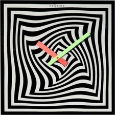 Wanduhr Nextime Uhr BLACK