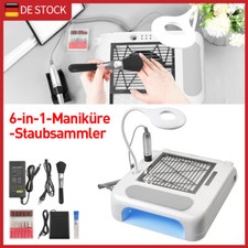 6in1 Elektrische Nagelfräser mit Absaugung Professionell Manikure Pedikure Set