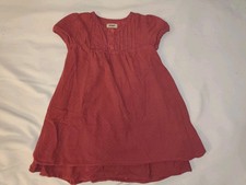 Kleid Feincord Mädchen Rot Pippi 98