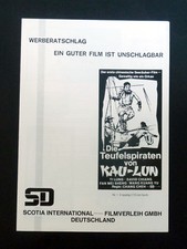 TEUFELSPIRATEN VON KAU-LUN * WERBERATSCHLAG David Chiang Ti Lung Shaw PIRATE 