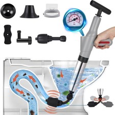 Profi Abflussreiniger Abflusspumpe WC Toilette Pressluft 8 Bar Rohrreiniger DE