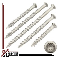 Terrassenschrauben mit CUT-Spitze - LiSeKo - 5 x 40 - 80 mm TORX - Edelstahl C1