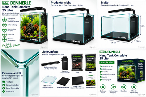Dennerle nano tank complete - complete, 25