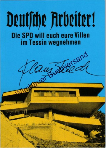Original autogramm klaus - autogramm,