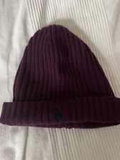 Polo Ralph Lauren Original Wintermütze Strick Mütze Hut Lila Winter Top ⭐️