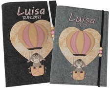 U Heft Hülle mit Name Filz