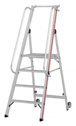 Plattformleiter mit kipprollen - mit,