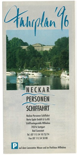 Neckar personen schiffahrt - personen,