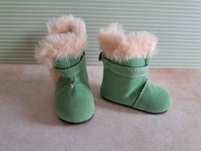 Puppenstiefel in grün  - 5,6cm x 2,7cm