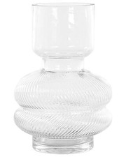 Deko Blumenvase Glas transparent 24 cm organische Form mit schmalem Hals Rodia