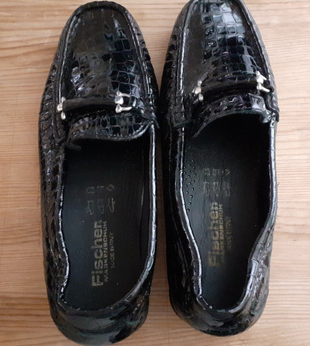 Schwarze lackleder college - schwarze,