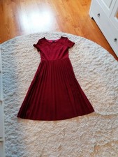 Damen Kleid Gr. 38 dunkelrot 