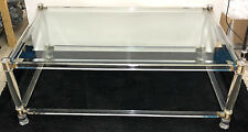 Wunderschöne Kristall Acryltisch,Glastisch Klassisch Couchtisch 130 cm Lang