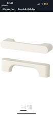 Ikea ERIKSDAL Möbel Griffe in weiß 2 st 