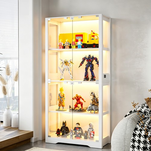 Beleuchtete glasvitrine mit - beleuchtete,