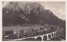 AK - Mittenwaldbahn mit Karwendel