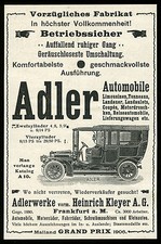 Alte Reklame 1908 Adler