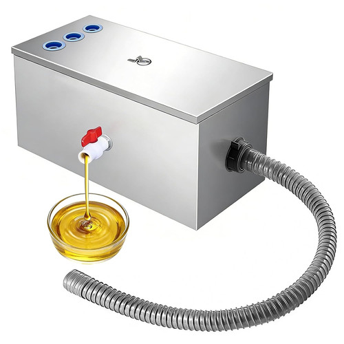 Edelstahl fettabscheider 54l - edelstahl,