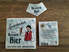 Bieretikett Lauterbacher "Helles Brotzeit Bier"
