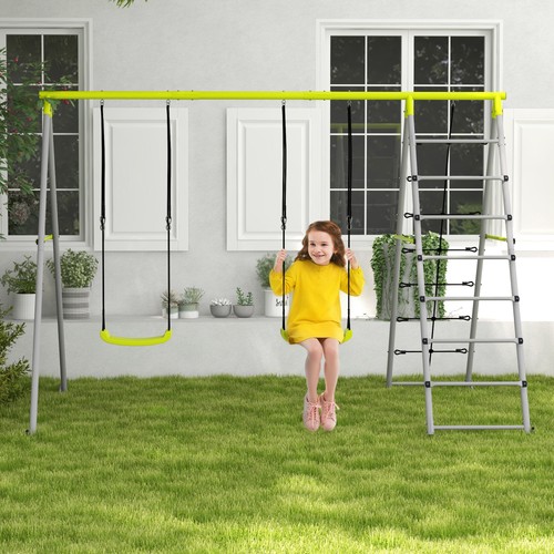 Outsunny kinderschaukel set - outsunny, kinderschaukel-set
