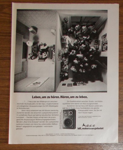 Seltene werbung vintage heco - seltene,