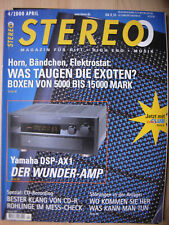 Stereo 4/00 Martin Logan Scenario, Beck AL4, Pass Labs X1 / X150, Marantz PM 800