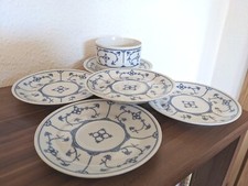 Jäger Eisenberg Sauciere und 4 Untertassen DDR Porzellan