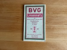 BVG— Liniennetz 1951, Straßenbahn, Omnibus, U— Bahn