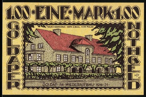 Notgeld goldap 1921 - goldap, eine